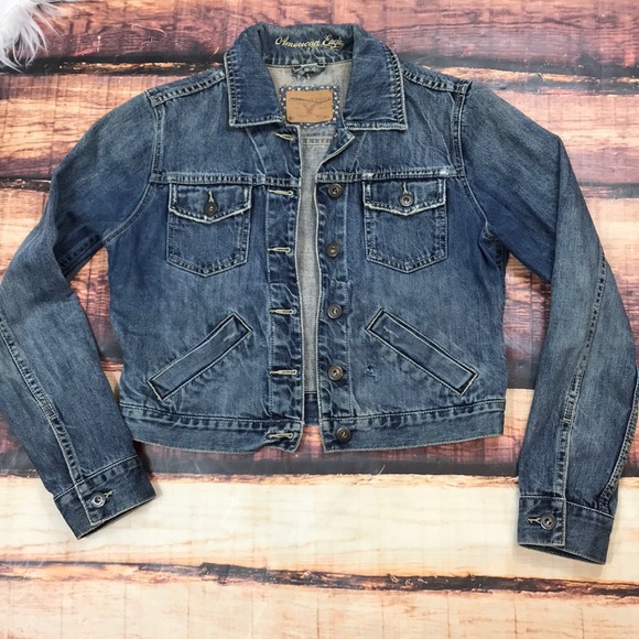 cropped denim jacket sale